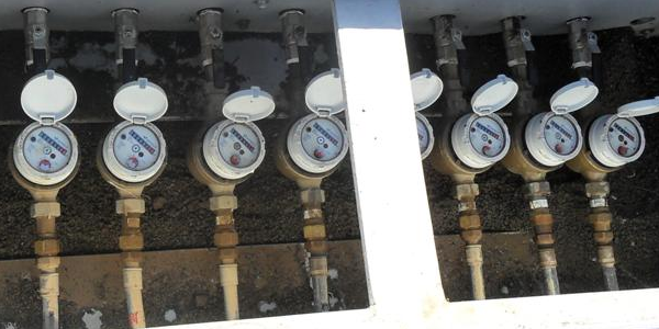 Backflow test kit connected